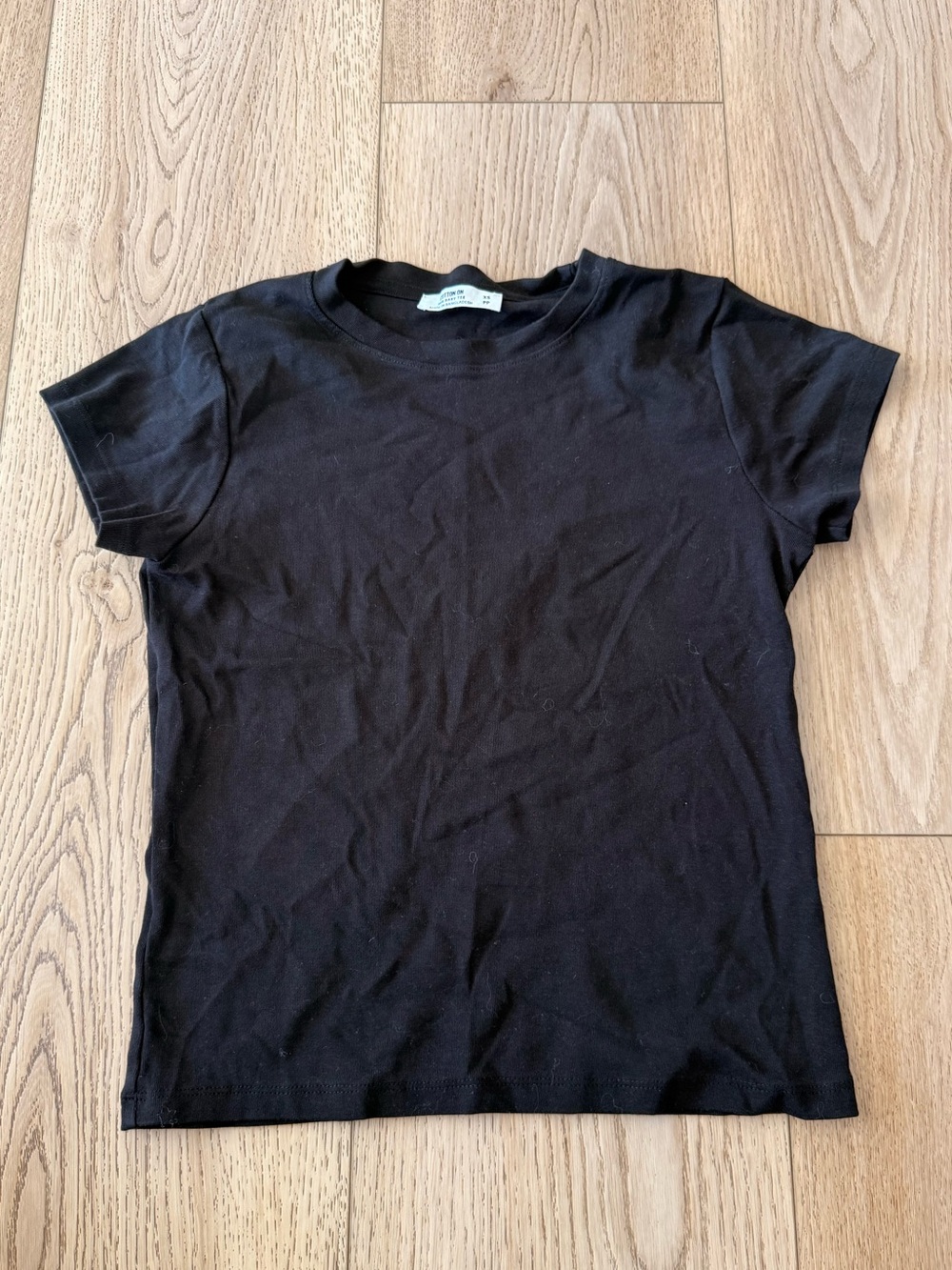 Cotton On Black Short Sleeve Crew Tee - Women's Classic Fit